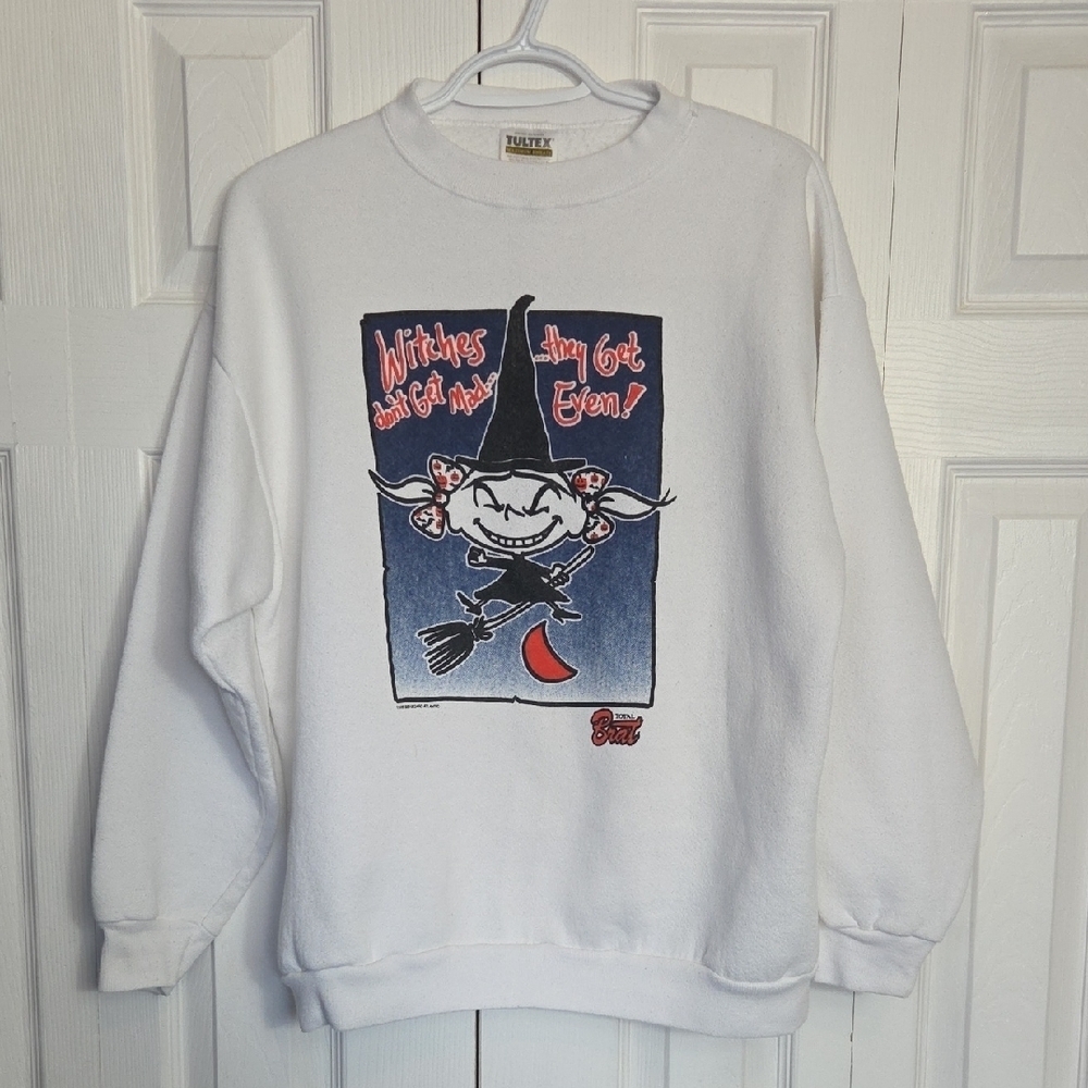 White Halloween Witch Sweatshirt